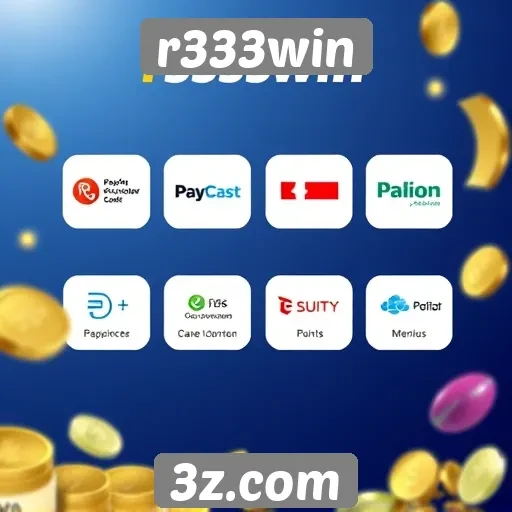 Métodos de pagamento disponíveis no r333win